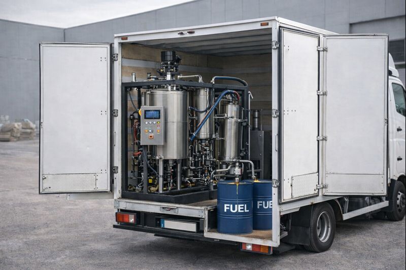 mobile plastic-to-fuel production 